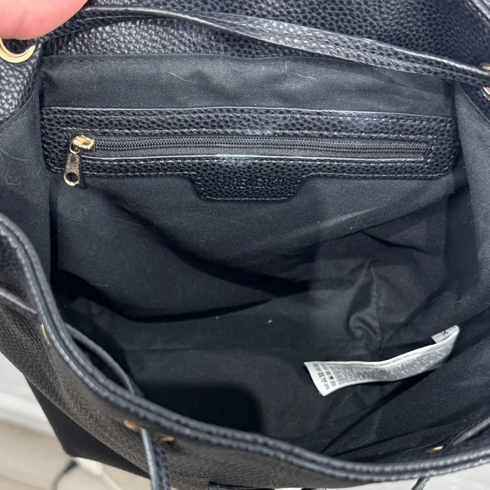 Forever 21 Black Backpack with Gold Accents